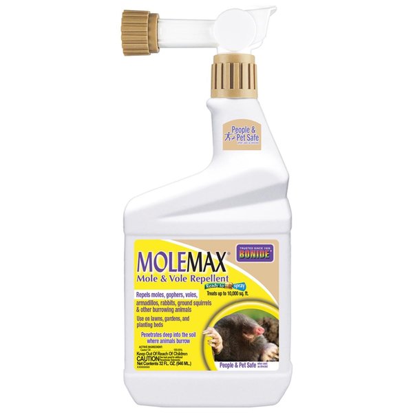 Bonide Products Molemax Animal Repellent Liquid For Moles and Voles 32 oz 690